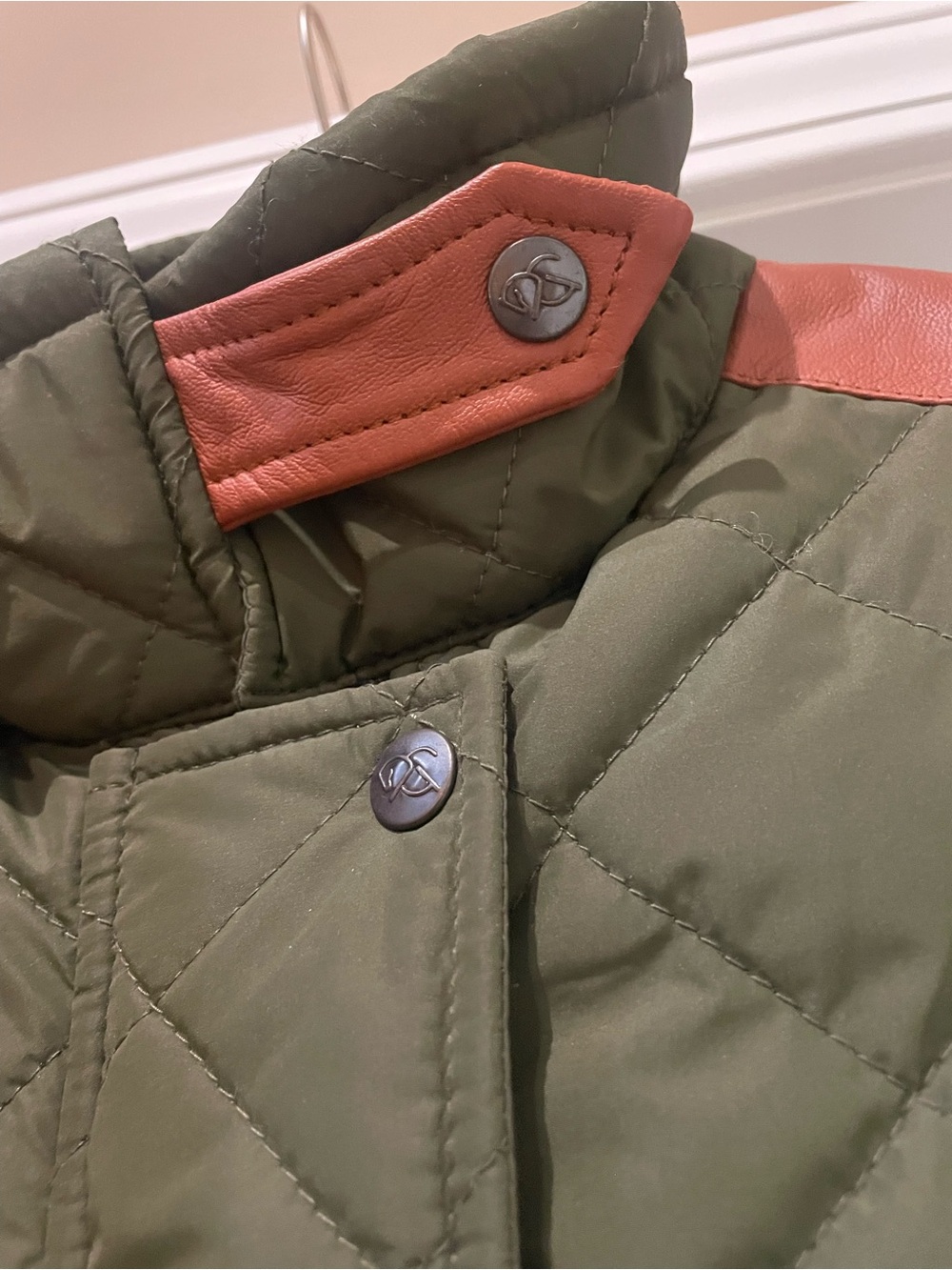Atelier CG Quilted Olive Green Long Riding Vest, S NWOT - Picture 4 of 6